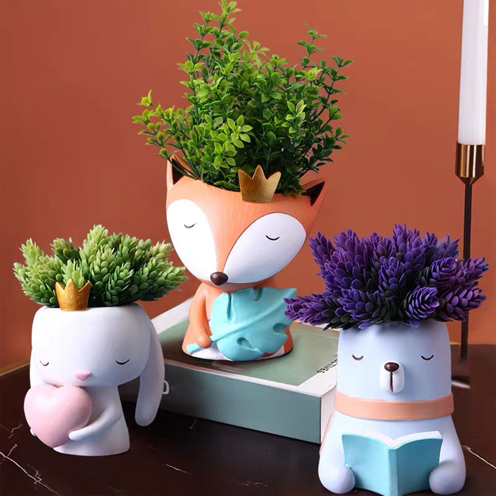 Succulents Flower Pot Resin Silicone Mold Suitable for Garden Concrete Pen Holder Holder Crafts Home Decor