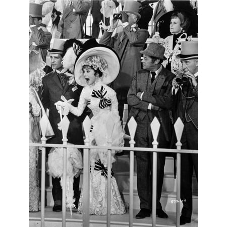 Audrey Hepburn Looking Shocked in Long Gown with Hat Photo Print (8 x