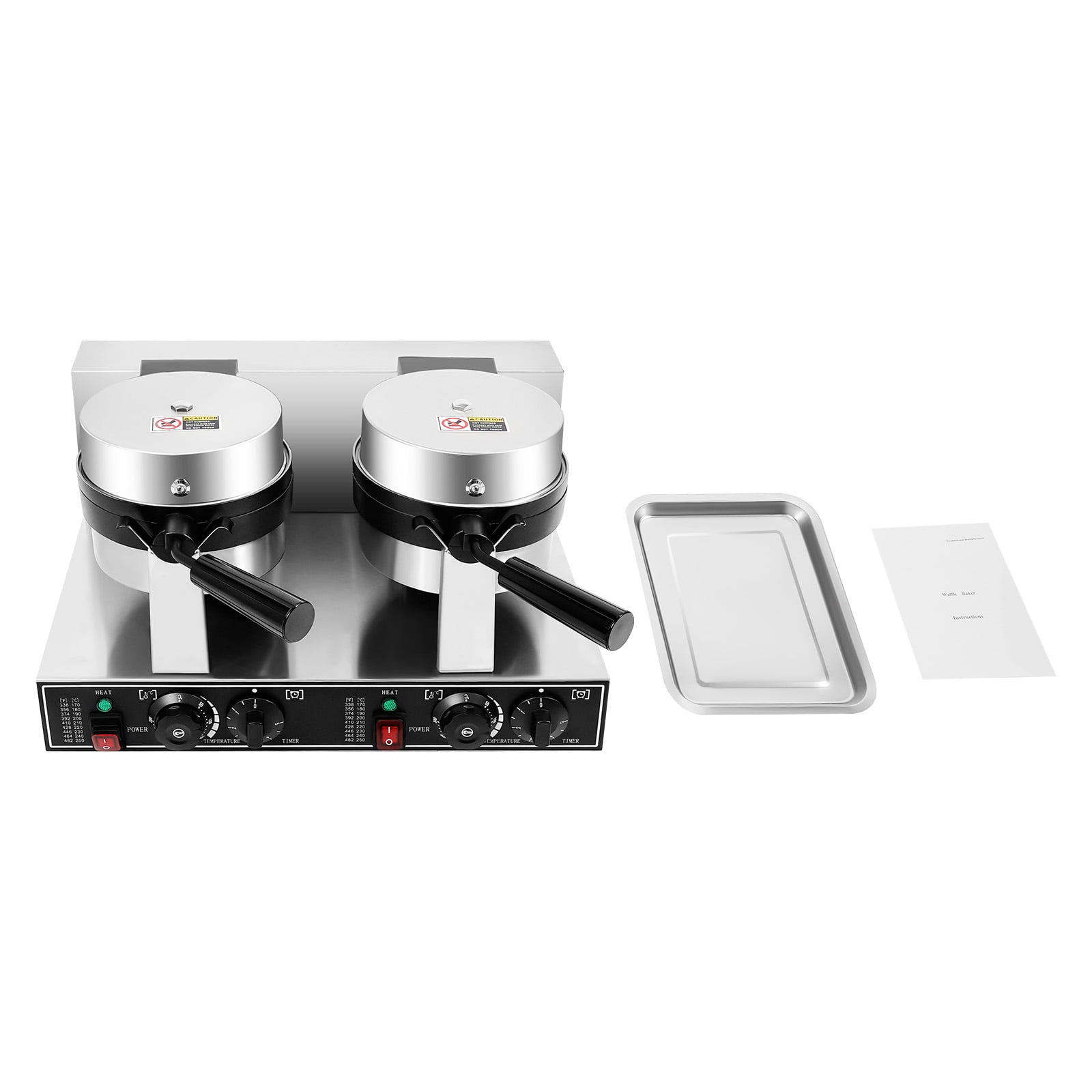 TFCFL SZ-RW-2 Commercial Dual Head Belgian Waffle Maker Rotating Double Waring Breakfast Maker 2400W