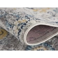 thumbnail image 6 of HomeRoots 524884 8 ft. Round Geometric Washable Non Skid Area Rug, Rust, 6 of 9