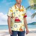 thumbnail image 5 of Bixox Men's Hawaiian Shirts Men's Heavy Equipment Print Short-Sleeve Shirt-Medium, 5 of 8