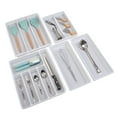thumbnail image 2 of Smart Design Plastic Drawer Organizer - Set of 5 - Non- Slip Lining and Feet- Gray, 2 of 9