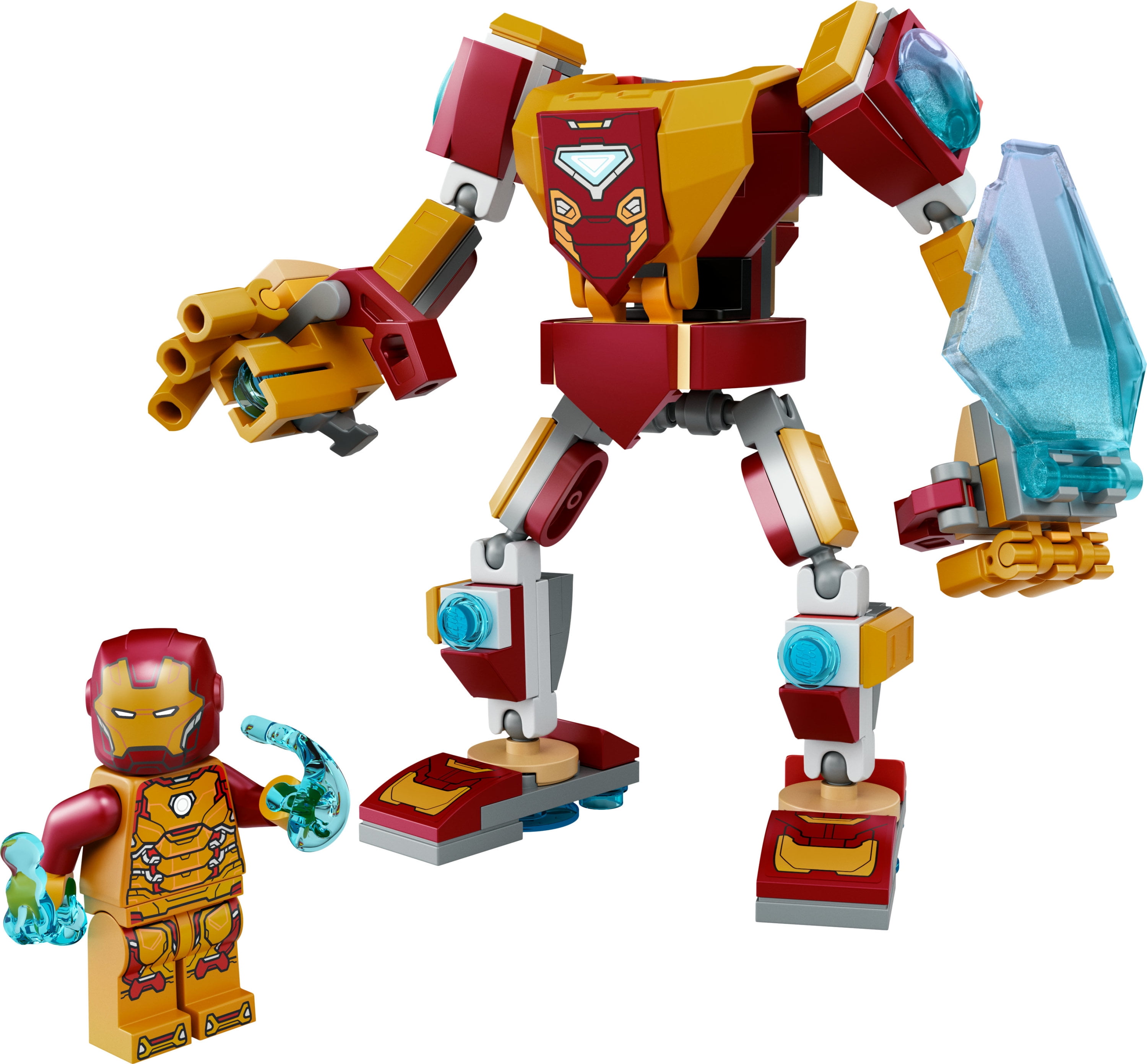 Lego Marvel Iron Man Mech Armor 76203 Building Kit; Collectible Mech And  Minifigure For Iron Man Fans Aged 7+ (130 Pieces) - Walmart.Com