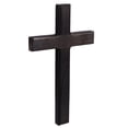 thumbnail image 4 of 1 colgante de cruz de madera, cruz artesanal de madera, decoración de cruz cristiana (negra), 4 of 8