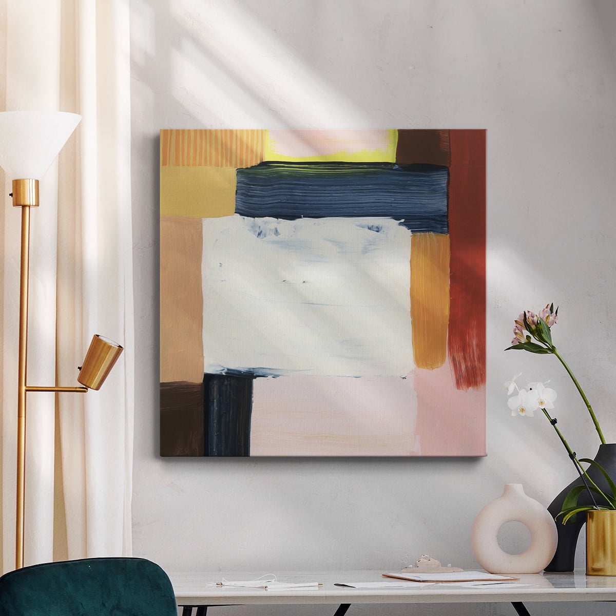 Wexford Home Custom Coalescence-Premium Gallery Wrapped Canvas, 40" x 40" - Ready to Hang