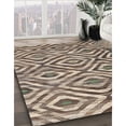 thumbnail image 3 of Ahgly Company Machine Washable Indoor Rectangle Contemporary Tan Brown Area Rugs, 7' x 10', 3 of 7