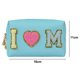thumbnail image 2 of Bolsa de cosméticos con letras de piel sintética, impermeable, bolsa de artículos de tocador, bolsa de maquillaje portátil para mujeres y niñas, 2 of 5