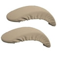 thumbnail image 4 of 1 Pair Office Chair Arm Covers Removable Chair Armrest Covers Stretch Desk Chair Arm Cover Washable Computer Chair Arm Covers Protectors Khaki, 4 of 7