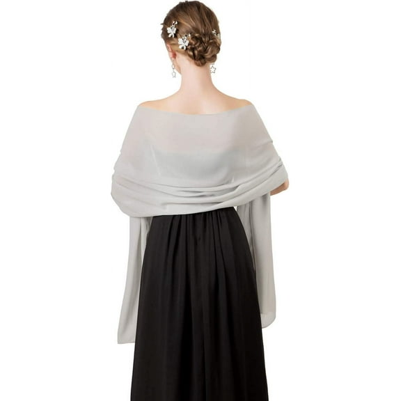 CAILDANL Soft Chiffon Scarfs Shawls and Wraps for Evening Dresses Wedding Shawl Wraps Bridal Scarve for Women