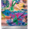 thumbnail image 1 of Soimoi Cotton Duck Fabric Indian Traditional Ethnic Print Fabric by Yard 56 Inch Wide, 1 of 1