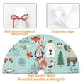 thumbnail image 6 of Kll 30" Christmas Tree Skirt Christmas Winter Animals Xmas Tree Skirts Mat For New Year Xmas Holiday Party Indoor Outdoor Home Decoration, 6 of 9