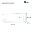 thumbnail image 4 of Aire Acondicionado Mini Split Tradicional Frío-Calor 115 V 1 Tonelada (12,000 BTU) Blanco Mabe - MMT12HABWCAM2, 4 of 4
