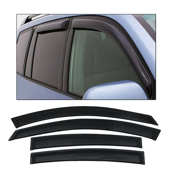 Ikon Motorsports Compatible with 04-08 Nissan Maxima Acrylic Window Vent Visor Deflector Rain Guard 4Pc Set Outside Mount  2004 2005 2006 2007 2008