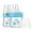 Blue, variant on YOHKOH 80ml/2.7oz Newborn Glass Baby Bottle ,Wide-Neck,Slow Flow,for 0 m+,2Pk,Green,Gift Set
