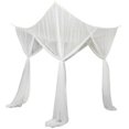thumbnail image 1 of Mosquitera para cama, mosquitera grande de cuatro puertas para suelas de mosquitos efectivas, mosquitera con dosel para cama doble y cama individual (190 x 240 x 210 cm), 1 of 5