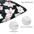 thumbnail image 3 of Yiaed Lilies Flowers Print Pillow Covers Super Soft Decorative Square Throw Pillow Covers Case Cushion Covers for Sofa Couch Bedroom Car Decor（No pillow core）-22"x22", 3 of 7