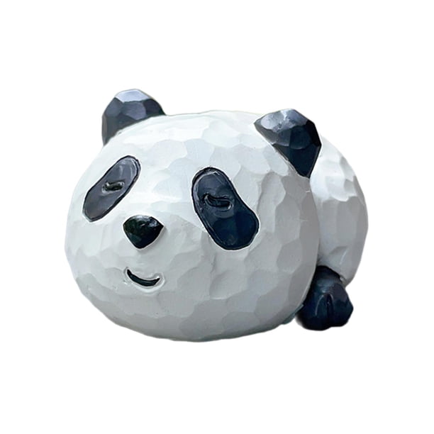 Figura de panda, accesorio decorativo para coche, estatua de panda para coche, patio, escritorio. Estilo A