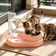 thumbnail image 3 of Pet Bowl Plastic Auto Water Dispenser Double Drinking Station No Spill Non-Slip for Small Medium Dogs Cats by MPOISVA, 3 of 5