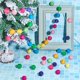 thumbnail image 4 of Guirnalda de bolas de fieltro de lana, guirnalda de pompones de colores, hecha a mano, 6,5 pies de largo, 24 bolas, guirnaldas de bolas de fieltro para decoración de pared de árbol de Navidad Xemadio WRLF-636-1, 4 of 7