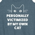 thumbnail image 3 of Instant Message - Personally Victimized By My Own Cat - Women's Racerback Tank Top, 3 of 6