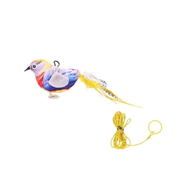 Methold Juguete interactivo para gatos con sonido de pájaro simulado, cuerdas de tela duraderas para provocar juguetes interactivos para gatos Juguetes para gatos Tipo 1