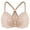 Beige, variant on MELENECA Female Racerback Front Closure Unlined Underwire Bra for Women Black 38B