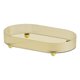 thumbnail image 3 of Bandeja de servicio Almacenamiento de despensa Bandejas de mesa de centro Bandeja de comida de usos múltiples Rectángulo antideslizante decorativo Dorado perfecl Bandeja de servir, 3 of 8
