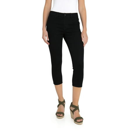 Women's Wide Waistband Cropped Leggings (Best Leggings Brand Canada)