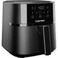 thumbnail image 1 of Chefman 5.5L (6 Qt) Compact Digital Touch Air Fryer w/ Hi-Fry & Shake Reminder - Black, New, 1 of 7