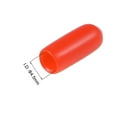 thumbnail image 3 of 80pcs 4.5mm Round Red Vinyl End Cap Screw Thread Protectors Rubber Cover Caps, 3 of 4
