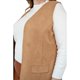 thumbnail image 4 of Chaleco de gamuza Roman Fashion/Tallas Extras 7601 (Camel) marron claro 36 Roman Fashion JA-ST-7601-CAMEL-ALL, 4 of 7