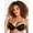 Black Hue, variant on Fresh by Fruit of the Loom Women's Cotton Front Close Racerback T-Shirt Bra, Size XS-XXL