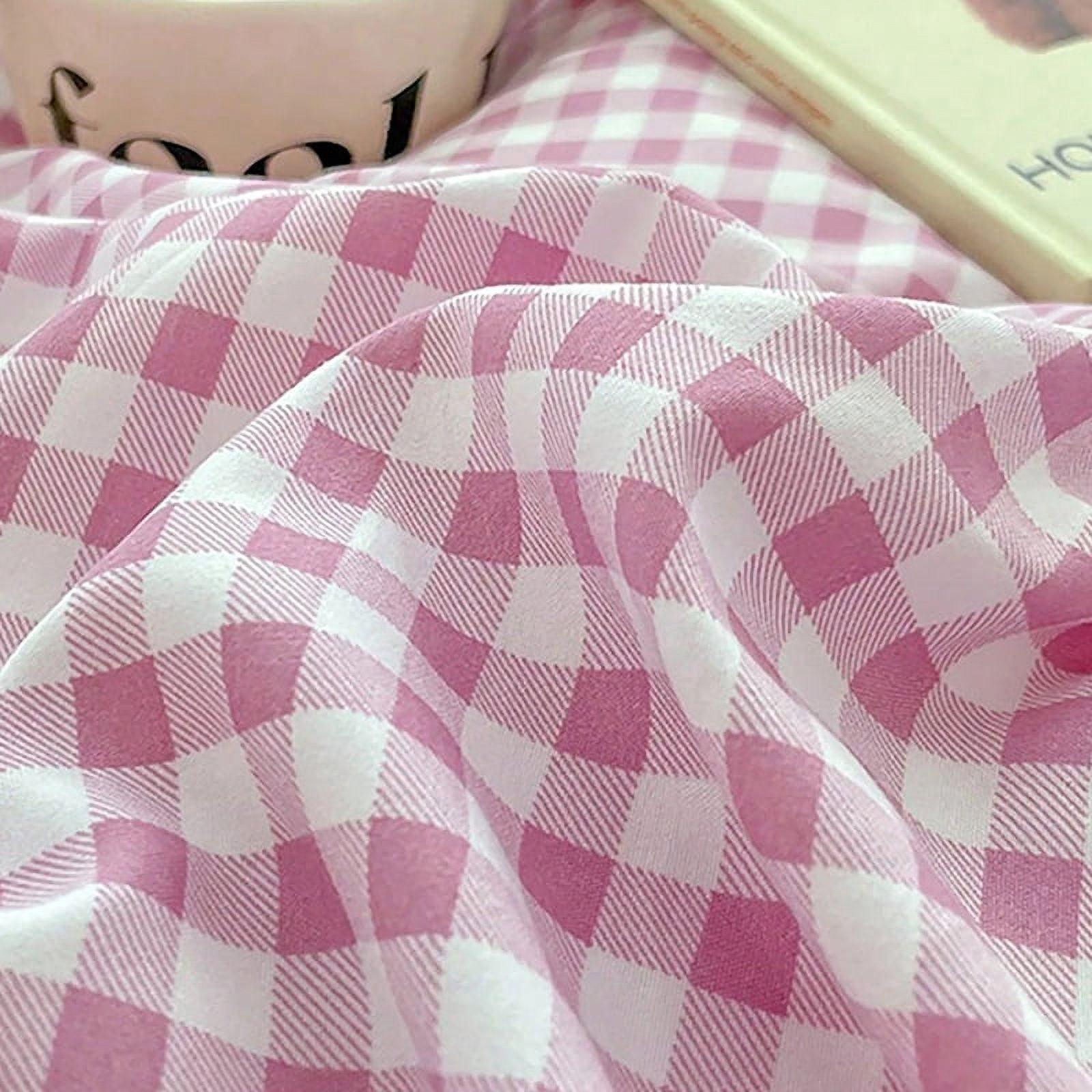 China Small Plaid Duvet Cover, 59x78.7 Inch, Purple Plaid