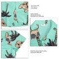 thumbnail image 3 of Camisa de Manga Corta para Hombre Camisa con Botones Casual con Estampado de árbol de Camisas de Playa Hawaiana de Verano ANGGREK Otros, 3 of 8