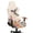 Hummingbird Flower Print Light Brown Beige, variant on SCRAWLGOD Vintage American Flag Deer Print Print Gaming Chair Cover with Armrest Cover, Wear Resistant Computer Chair Slipcovers with Elastic Bottom Dustproof Chair Seat Protector for Rotating Chair