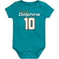 thumbnail image 2 of Newborn & Infant Tyreek Hill Aqua Miami Dolphins Mainliner Player Name & Number Bodysuit, 2 of 3