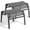 Grey, variant on Outdoor Ottoman Set of 2, All Weather Outdoor Foot Stool with Supportive Textliene and Metal Frame, Stackable Oversized Outdoor Foot Rest for Furniture Patio Garden Pool, Beige