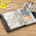 thumbnail image 6 of Mr. Pen- A6 Binder Pockets, 8 Pack, 6 Holes, A6 Binder Inserts, A6 Binder Cash Envelopes, Clear Cash Envelopes, Zipper Envelopes, A6 Binder Envelopes, Clear Zipper Pouches for Binders, A6 Zipper Pouch, 6 of 8