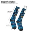 thumbnail image 2 of Fotbe Blue Iceberg Leaf Wolf Calcetas Divertidas Estampadas para Hombre y Mujer, Calcetas de Algodón hasta la Rodilla para Caminar, Correr, Enfermería y Embarazo, 2 of 6