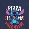 thumbnail image 3 of Lilo & Stitch - Pizza Is My Valentine - Women's Short Sleeve Graphic T-Shirt, 3 of 5