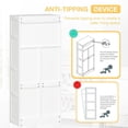 thumbnail image 5 of Homall Storage Cabinet Cupboard with 2 Doors, Standing, for Kitchen, Laundry or Utility Room, White, 5 of 7