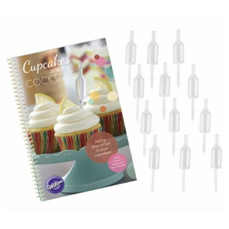 

Wilton Industries 217950 Shot Tops Cupcake Recipe Book & Flavor Infuser Set Combo