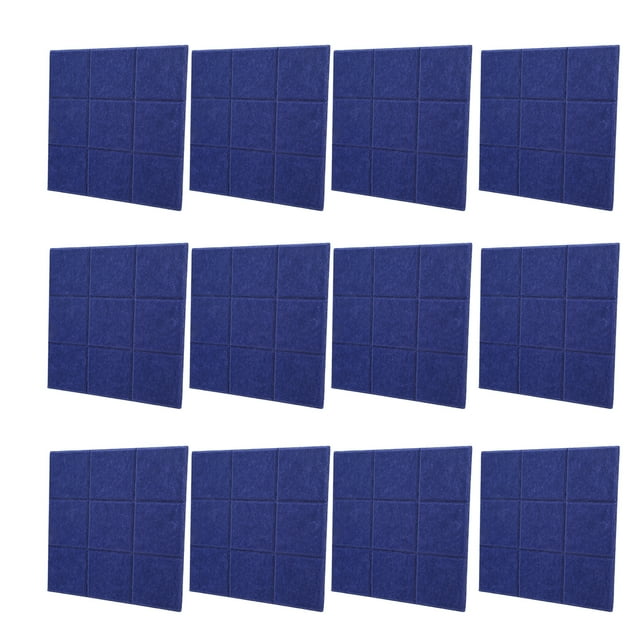 12Pcs Soundproofing Insulation Panel Beveled Edge Tiles Acoustic Treatment Decoration 9 Blocks