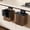 Walnut Color, variant on 3.2 Gallon Pure Black Under Sink Hanging Trash Can For Office Kitchen Bathroom Bedroom