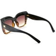 thumbnail image 5 of FEISEDY Retro Overesized Cat Eye Sunglasses Women Men Square Cateye UV400 Sunglasses B2629, 5 of 16