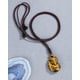 thumbnail image 4 of Collar con colgante de zorro y cristales de ojo de tigre naturales, gema curativa, protección de la suerte, amuleto de zorro, joyería espiritual., 4 of 5