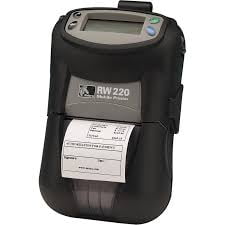 Restored Zebra RW 220 Mobile Label Printer Direct Thermal, 2.35 Roll, 203DPI, USB/Serial/Bluetooth (Refurbished)