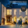 thumbnail image 6 of VIANIS Motion Sensor Outdoor Light Fixtures Wall Mount, 2 Pack Dusk to Dawn Outdoor Wall Lantern Sconce Lights, Moden Black Outside House Lights with Tempered Glass for Front Door, Patio, 6 of 8