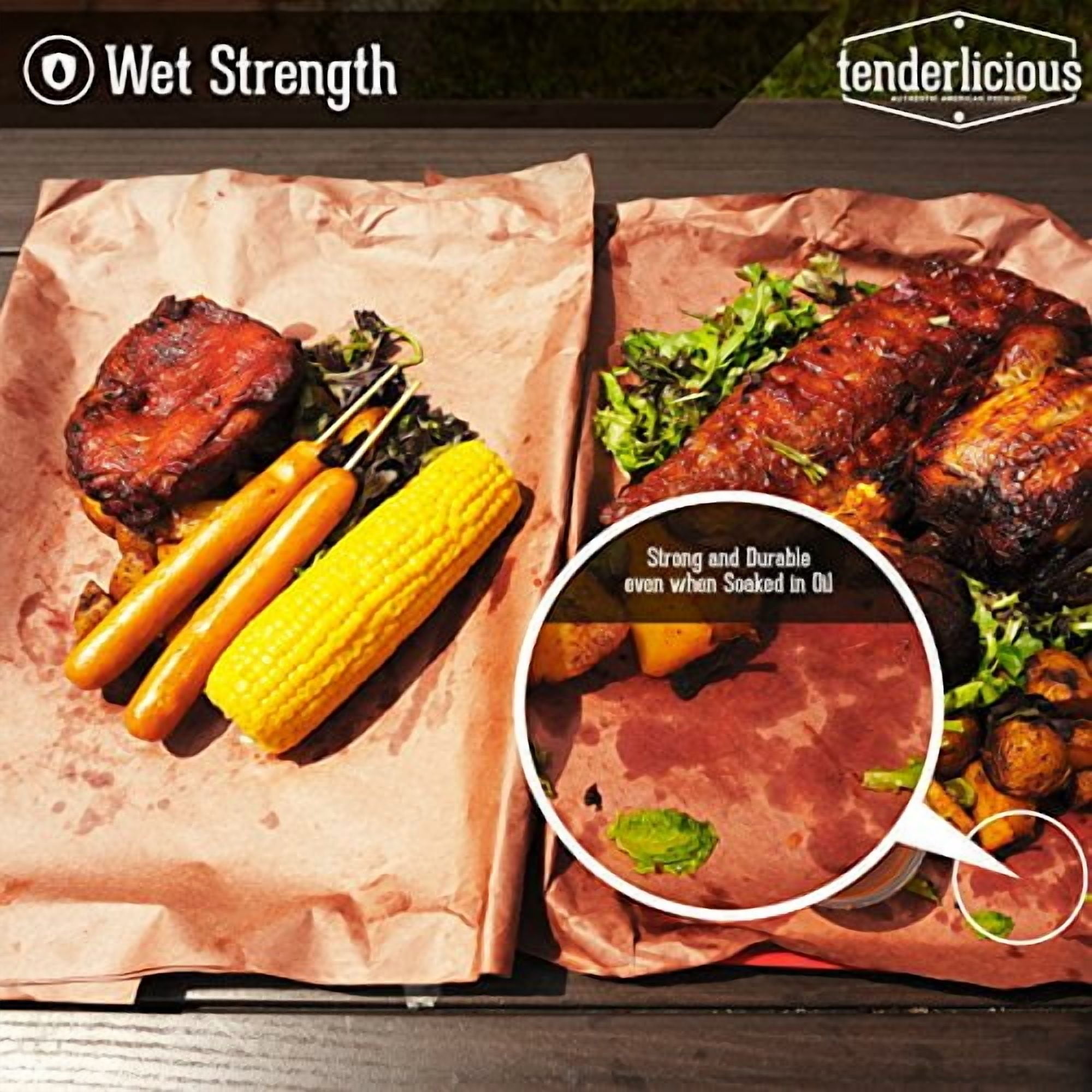 Pink Butcher Paper Roll - 24 " x 175 ' (2100 ") Peach Wrapping Paper for Beef Briskets - USA Made - All Natural Approved Food Grade BBQ Meat Smoking Paper - Unbleached Unwaxed Uncoated