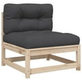 thumbnail image 4 of vidaXL 8 Piece Patio Sofa Set with Cushions Solid Wood Pine, 4 of 10